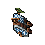 Blue Rolling Barrel