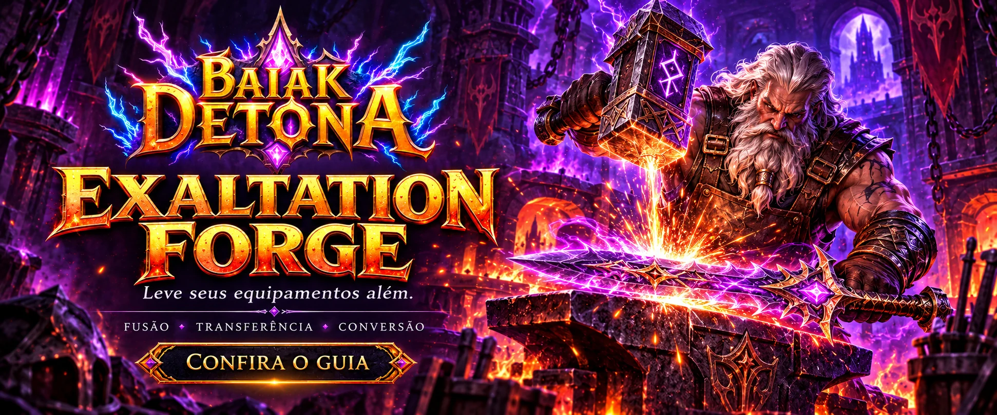 Exaltation Forge: evolua os Tiers dos seus equipamentos